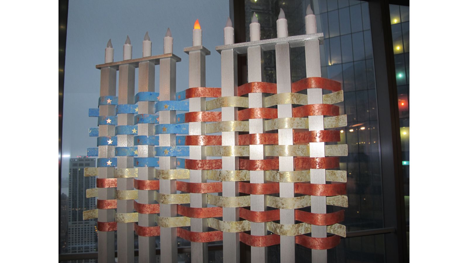 9/11 Solidarity Hanukkah Menorah 